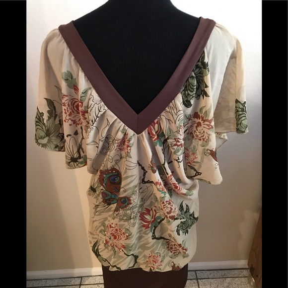 JOU JOU SZXL Blouson Floral DRESS - Picture 3 of 5